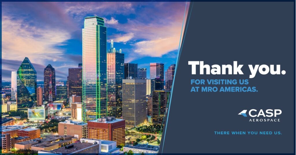 CASP Aerospace thanks everyone who passed by their booth at MRO Americas 2022.