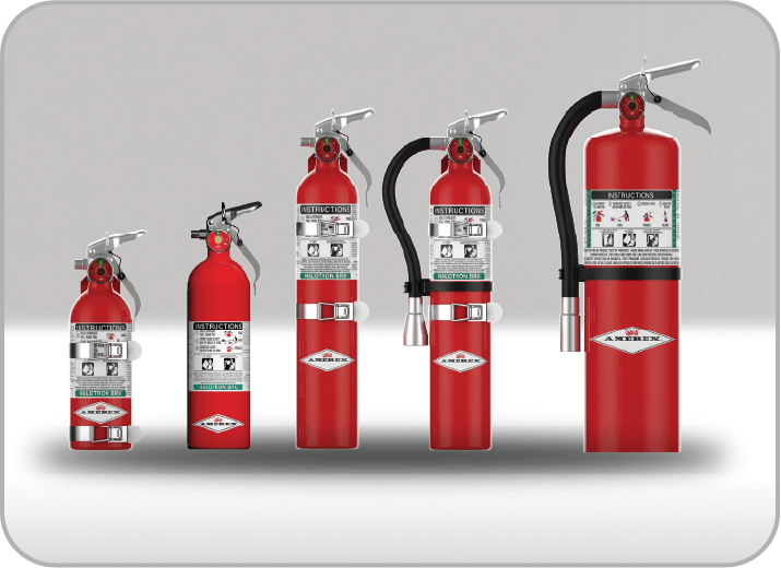 CASP Aerospace - Halotron BrX lineup